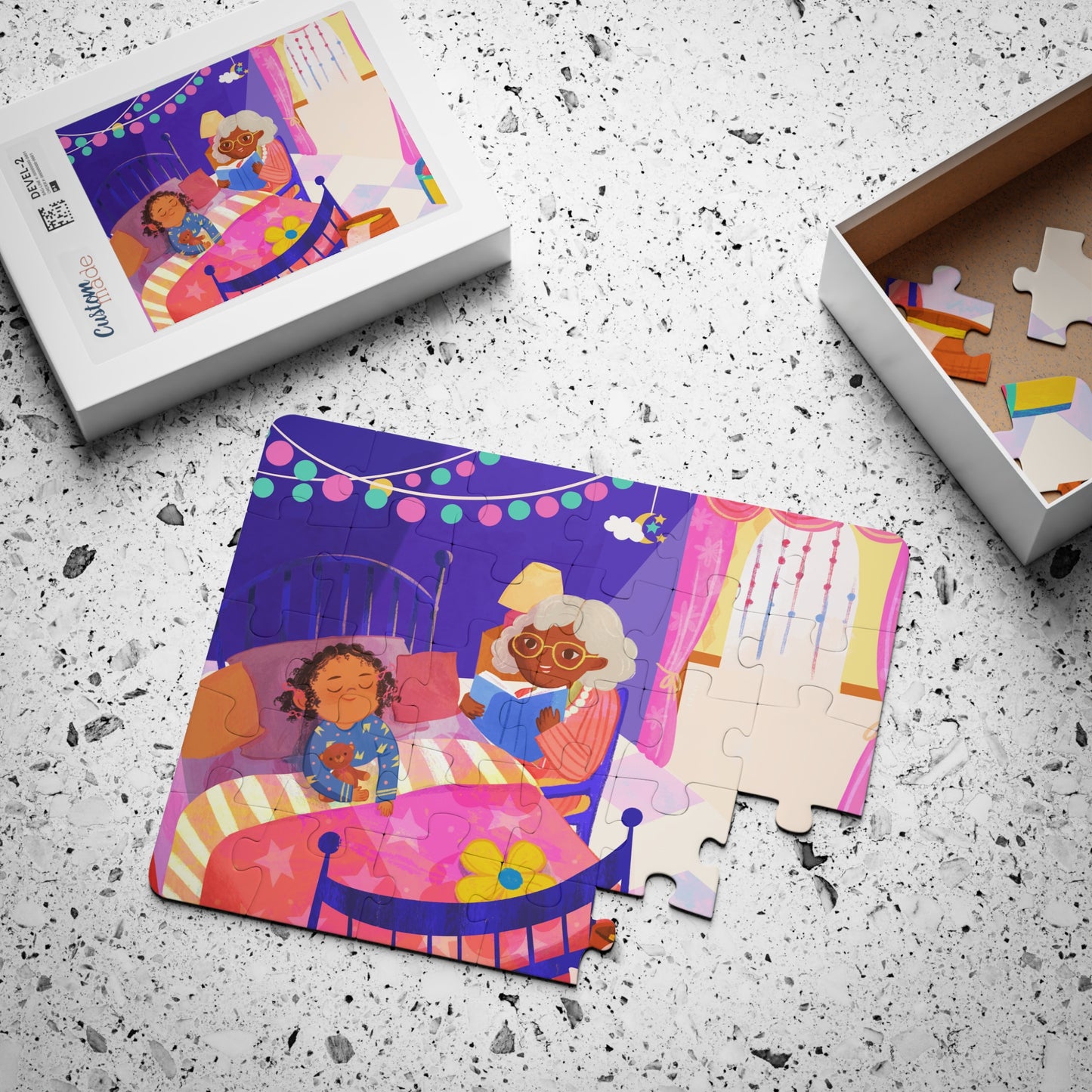 "My Grandmother's Magical Mind" Bedroom Kitchen Scene Kids' Puzzle, 30-Piece