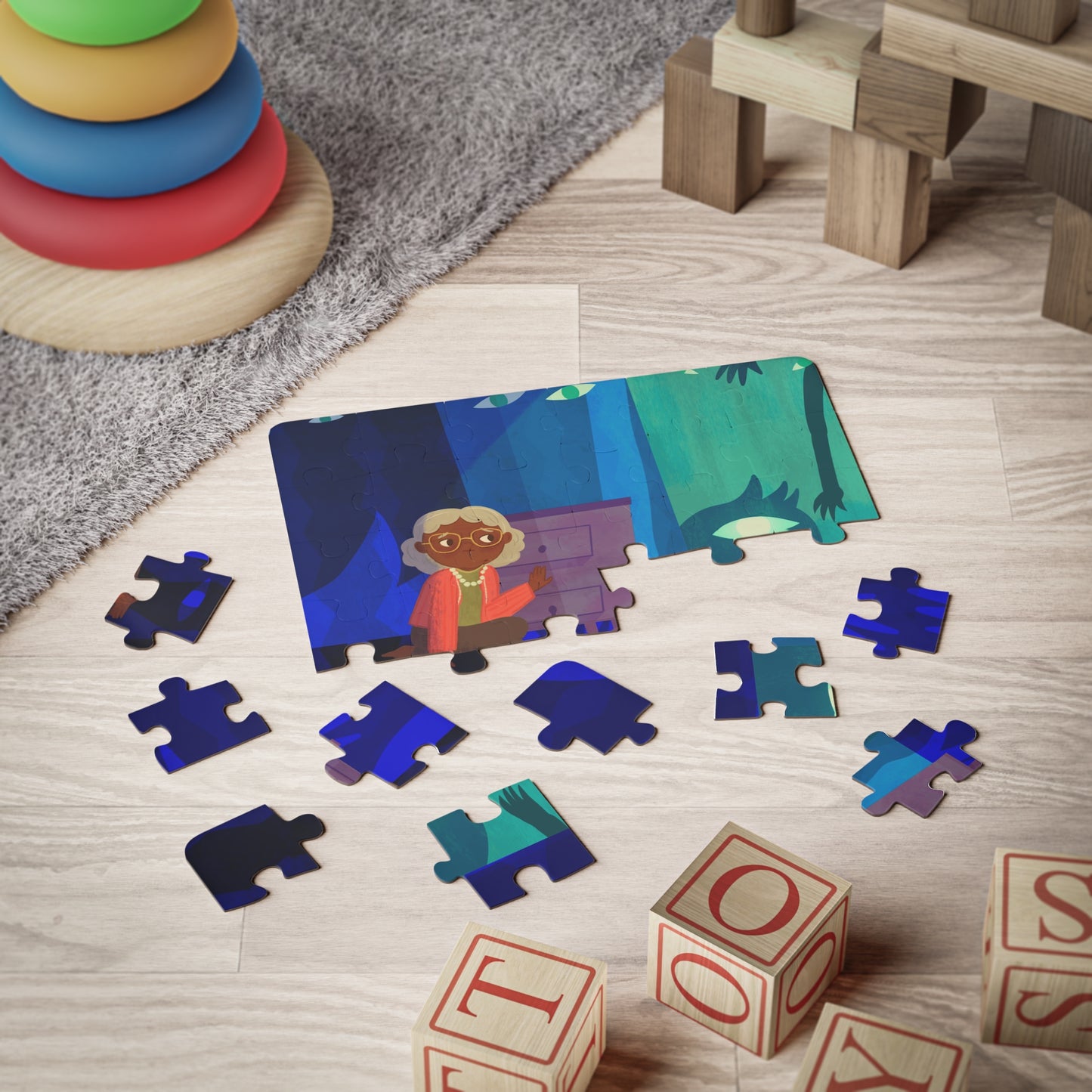 "My Grandmother's Magical Mind" Eye Scene Kids' Puzzle, 30-Piece